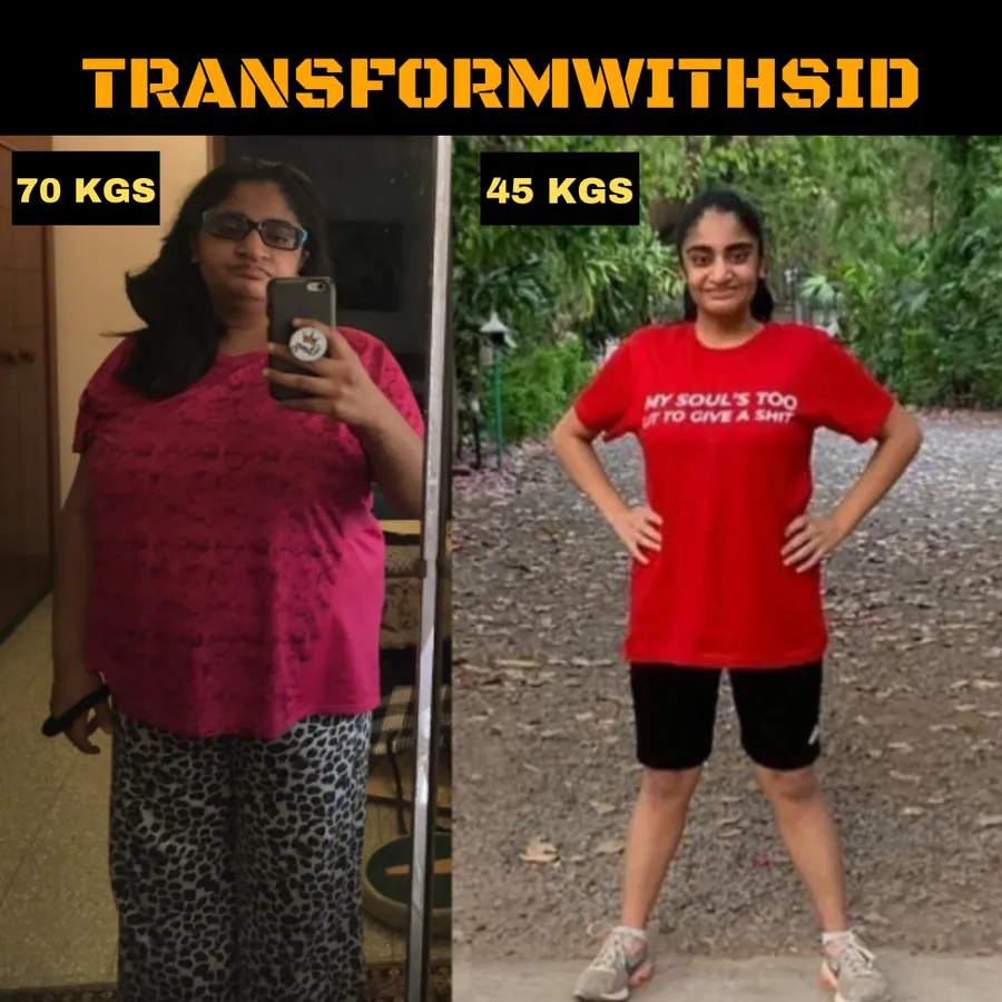 Shraddha, before and after coaching